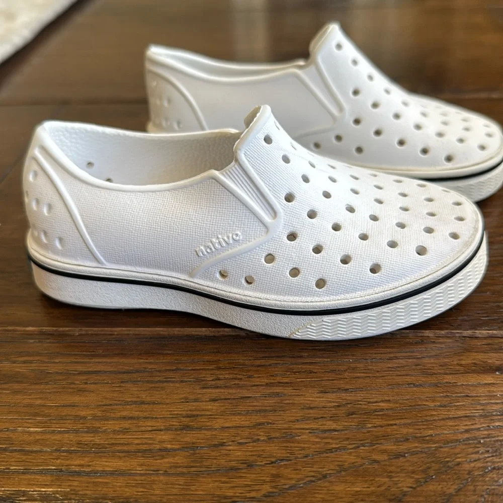 Native - White Miles Child Slip On Shoes - Size: C8
